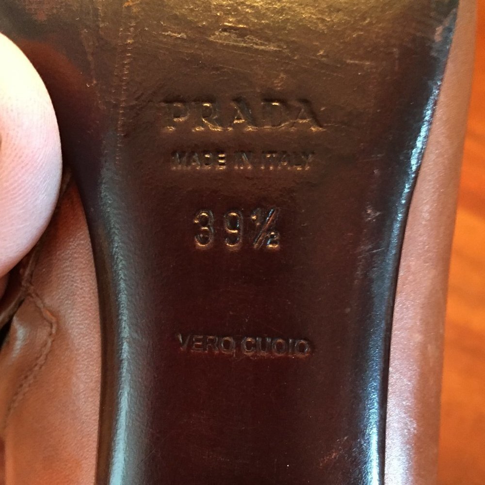Prada Leather Ankle Boots with Buckle - Picture 13 of 16